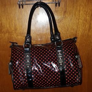 Betsey Johnson Black&Red polka dot bag